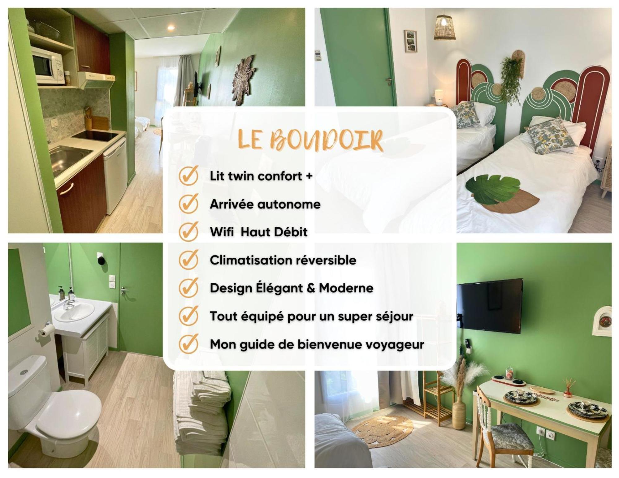 Boudoir - Clim-Wifi-Twin-Gare Apartment Lourdes Exterior photo